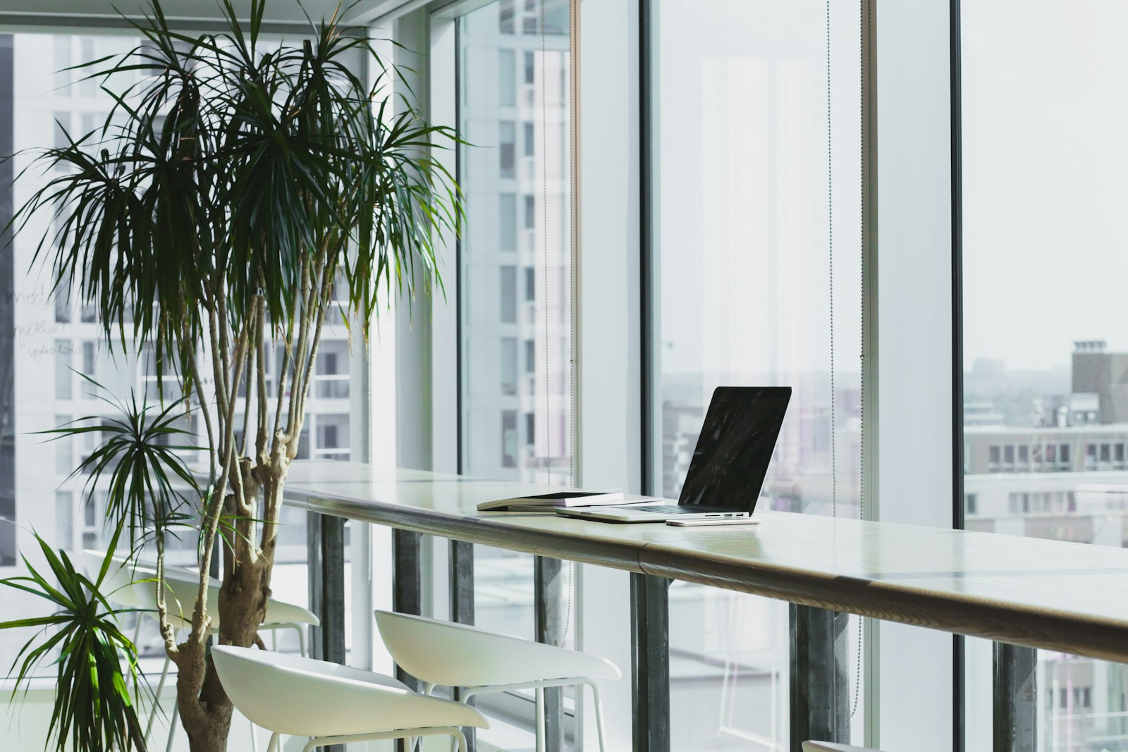 An innovation team working together in a modern office